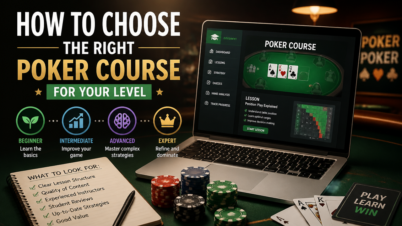 How to Choose the Right Poker Course for Your Level