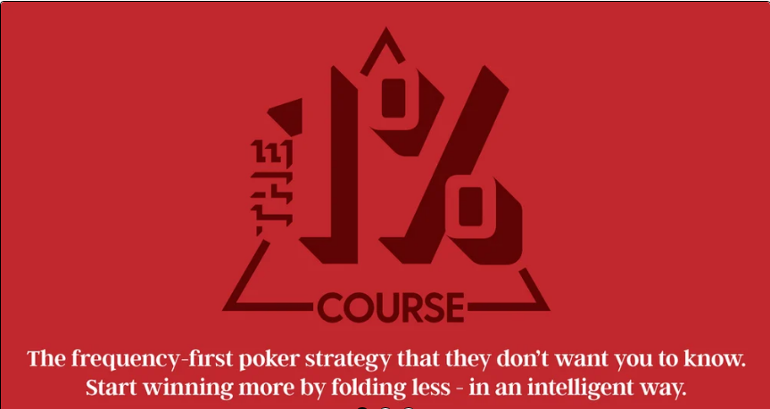 Splitsuit The One Percent – Frequency-Based Poker Strategy ; No-Limit Math Mastery